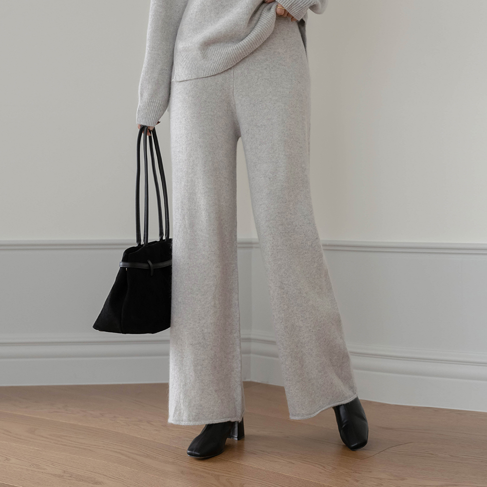 コージー ラクーン ストレート Set-up ニット パンツ