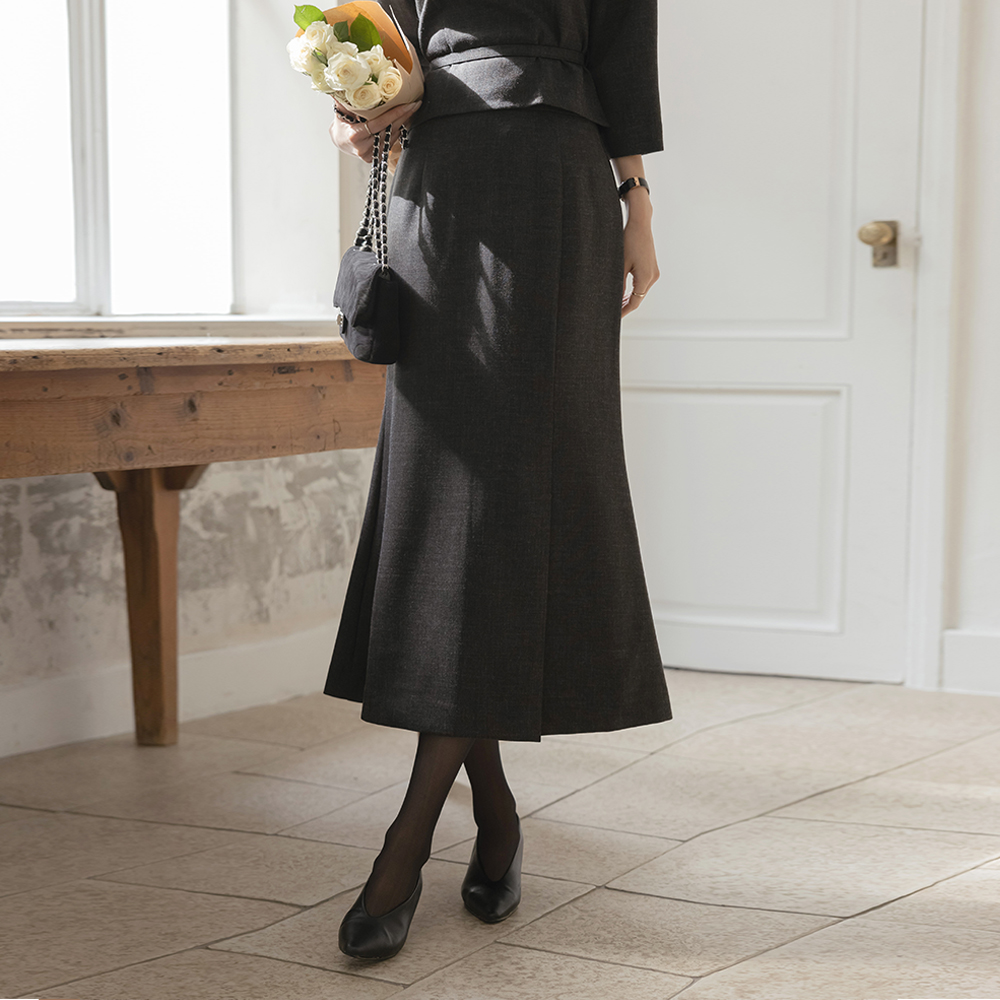 Mari フレア マーメイド スリット Set-up スカート