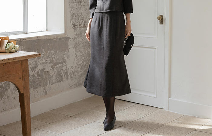 Mari フレア マーメイド スリット Set-up スカート