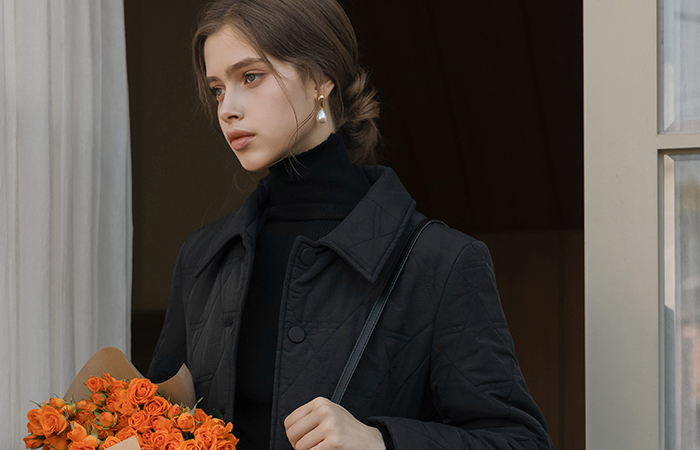 フェミニン 4オンス キルティング Aライン ロング バディング