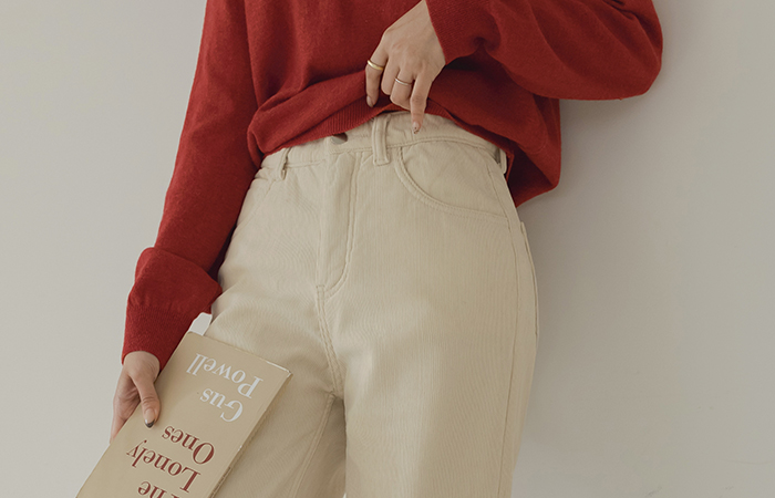 コーデュロイ HOT 起毛 ストレート パンツ