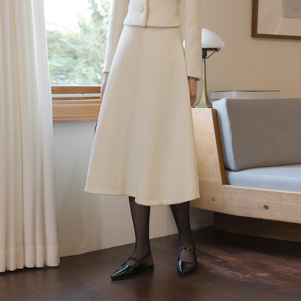 プラハ ブークレ ツイード Set-up スカート