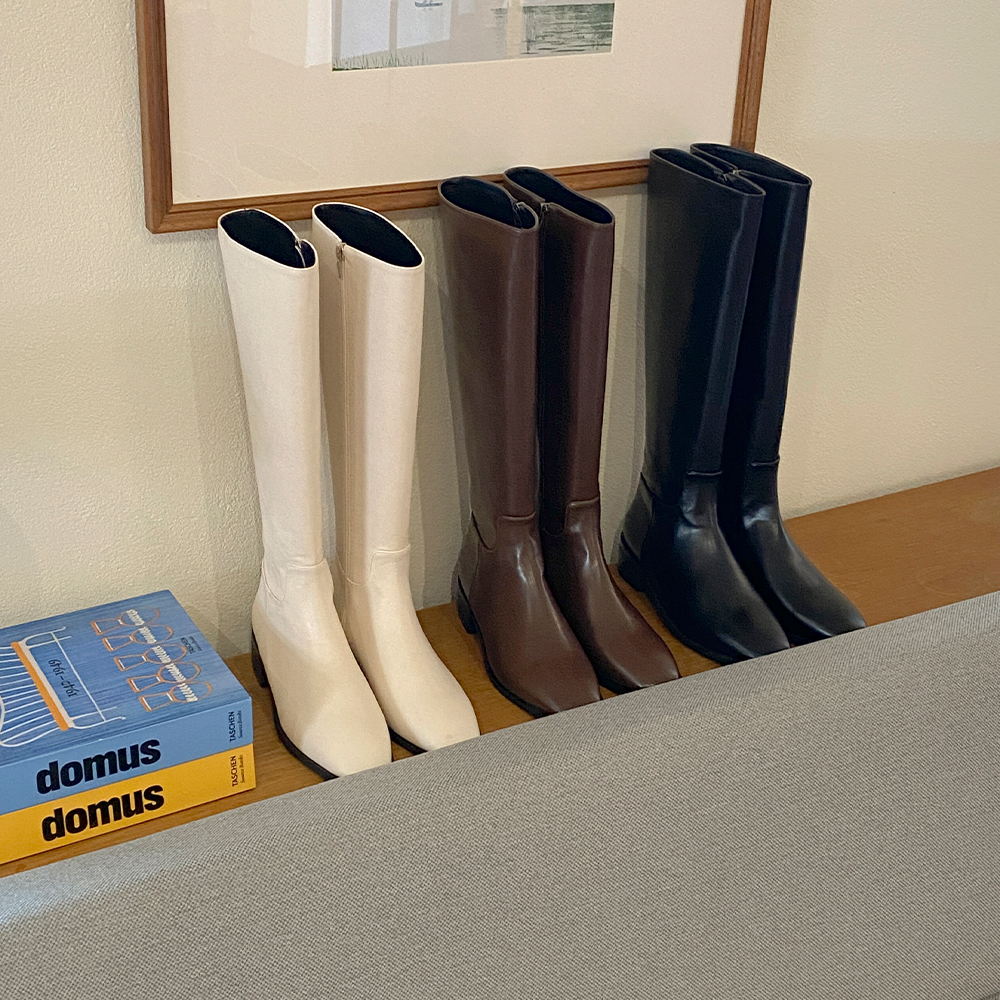 デーリー シック 革 ロングブーツ