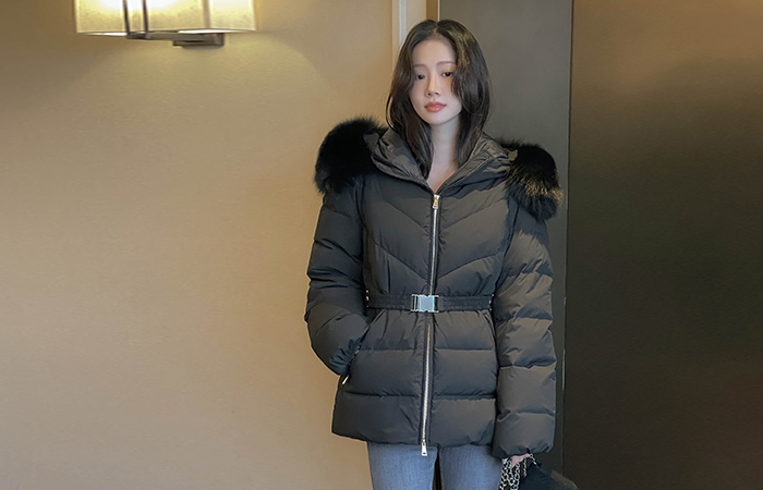 リアル フォックスパー ダックダウン ベルト バディング