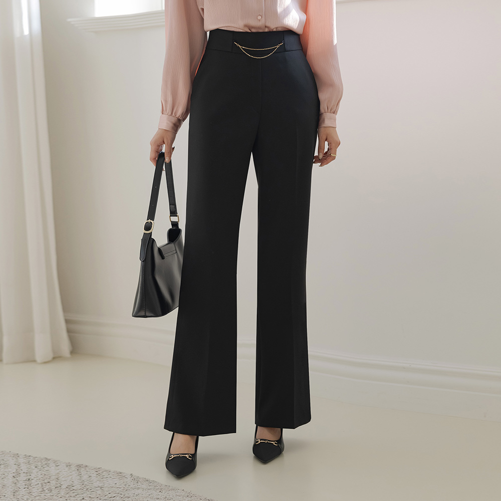 チェーン ポイント 起毛 ブーツカット スレックス