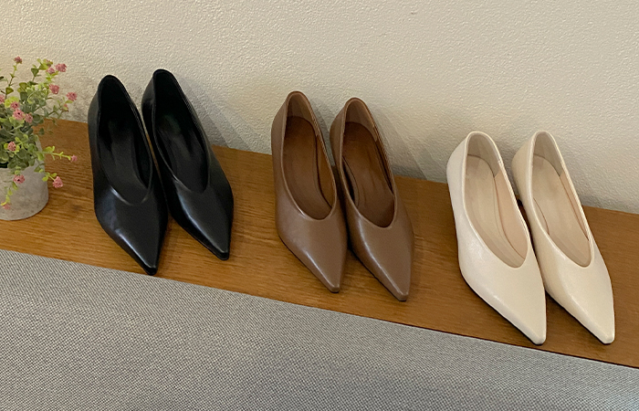 スリムフィット スティレット ミドル ヒール