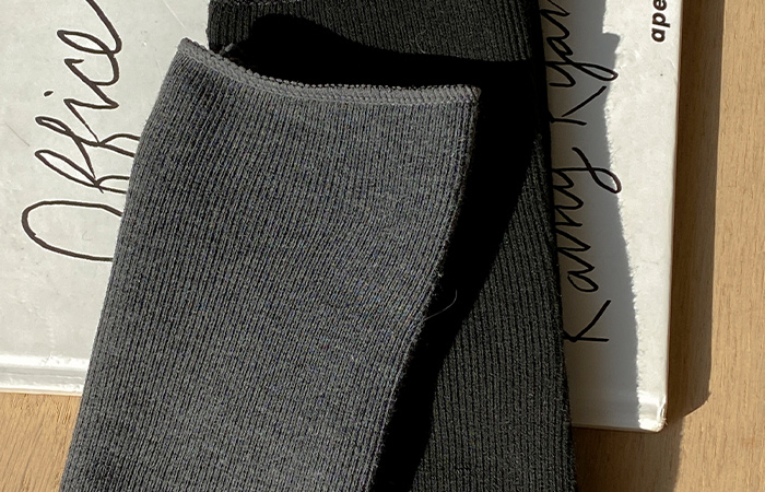 ベーシック コール天 起毛 コットン 靴下