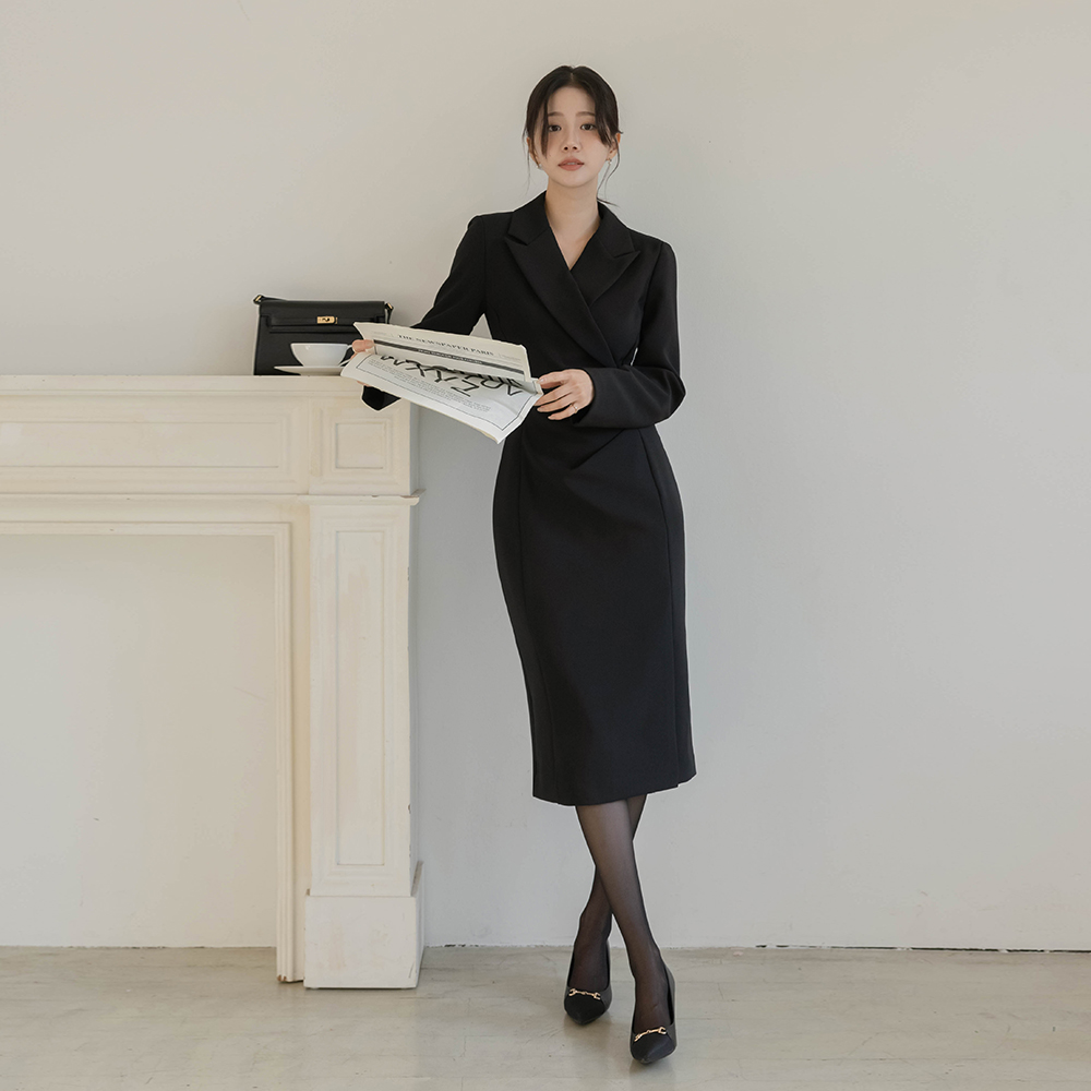 ラップスタイル シャーリング Hライン 弾力 ワンピース