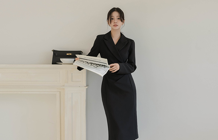 ラップスタイル シャーリング Hライン 弾力 ワンピース