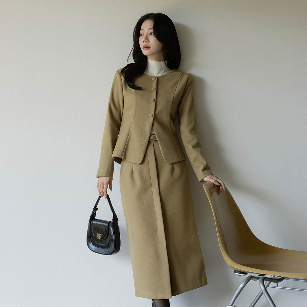 ODE 起毛 スリム ライン Set-up ジャケット