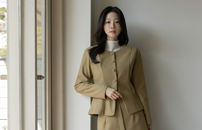 ODE 起毛 スリム ライン Set-up ジャケット