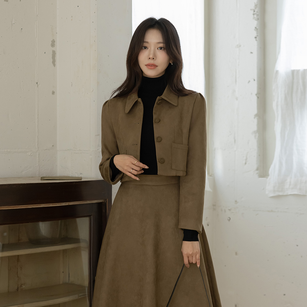 Sein スエード クロップド Set-up ジャケット