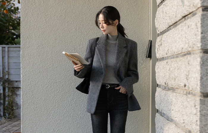 プレミアム モヘア ウール ジャケット