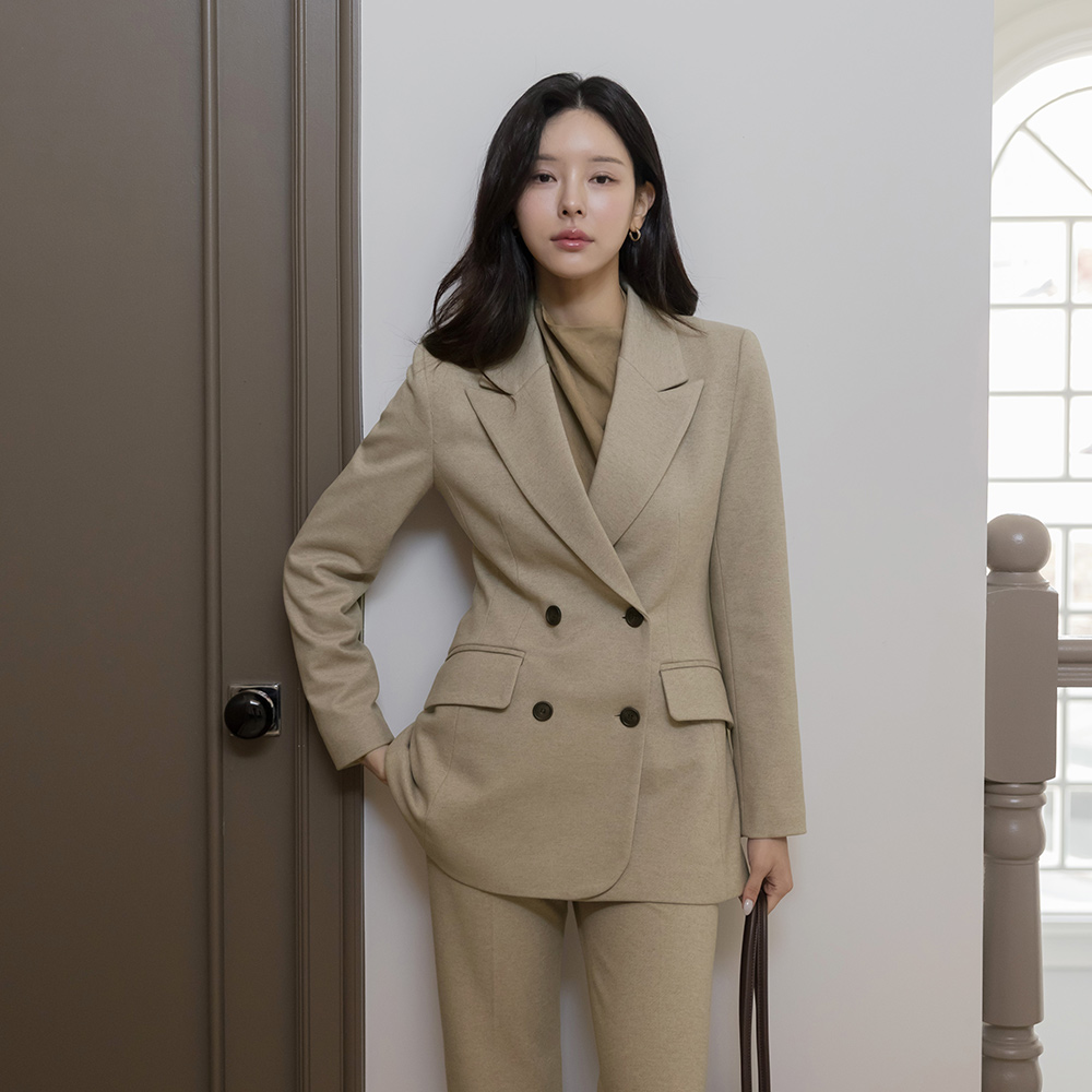 ライン フォーマル ダブルボタン Set-up ジャケット