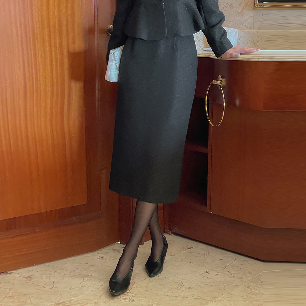 ツイード Hライン Set-up スカート