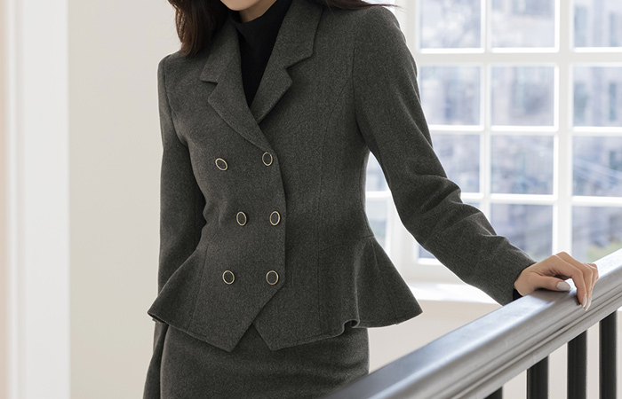 クラシック ペプラム Set-up ジャケット