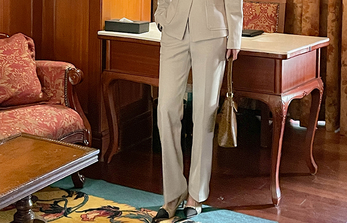 Michel モダン ワイドフィット 起毛 Set-up スレックス