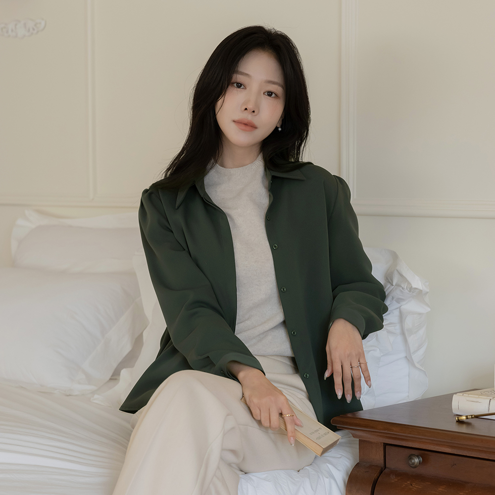 ODE 分厚い カラー 隠れた ブラウス