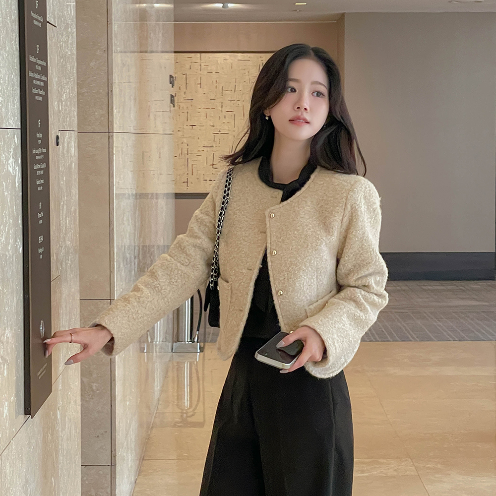 ブークレ ツイード ジャケット