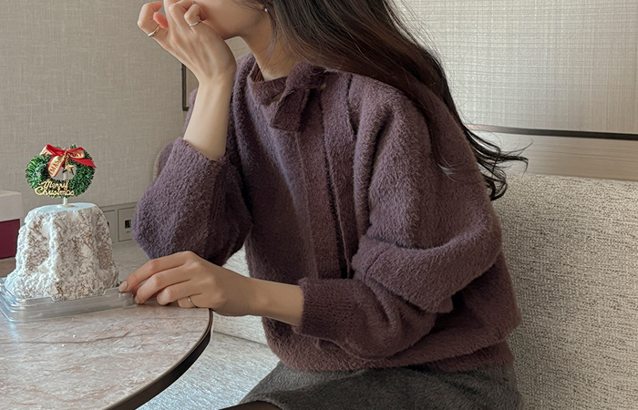 ソフト タイ ボートネック ぽかぽかした ニット