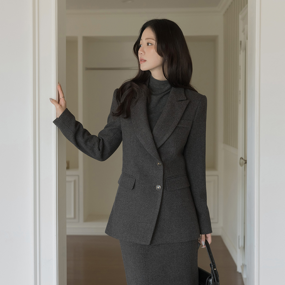 Sein モダン 斜線 Set-up ジャケット