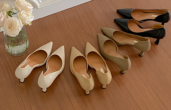 フェミニン アンバランス スティレット ヒール