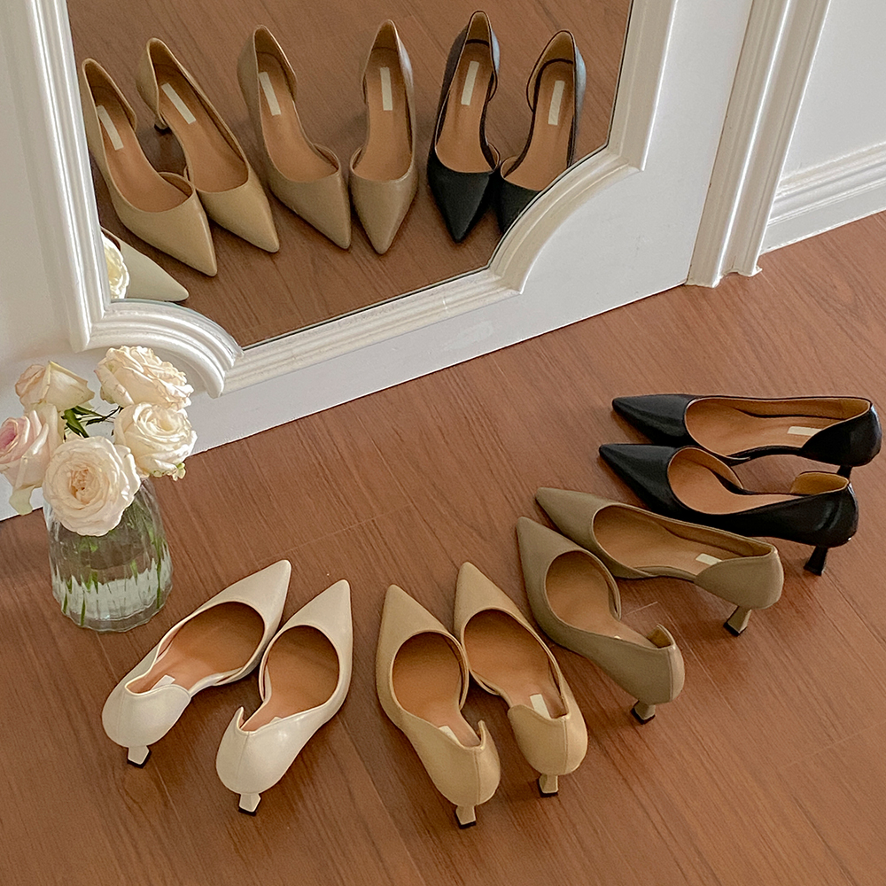 フェミニン アンバランス スティレット ヒール