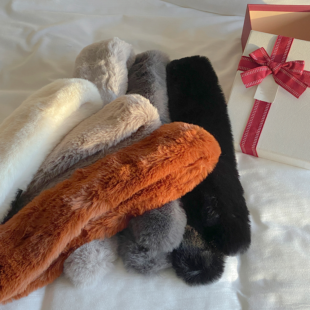 フェイクファー プチ ミニ マフラー