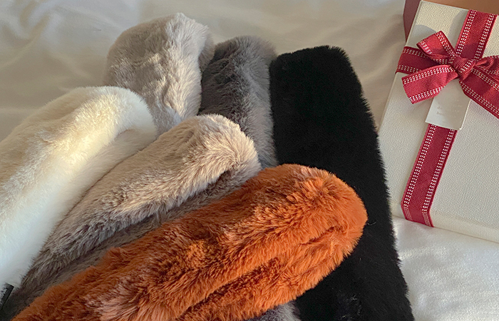 フェイクファー プチ ミニ マフラー