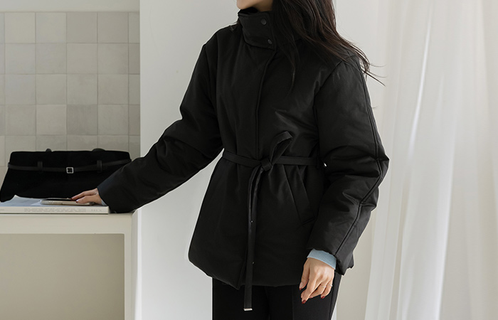 ハイネック 5オンス 人造ダウン ハーフ バディング(+ベルト)