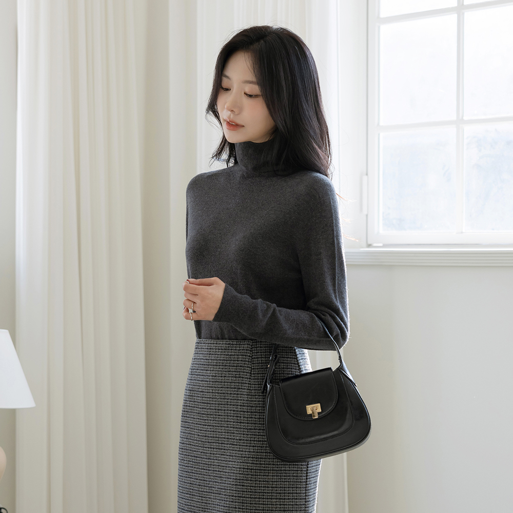 ラムウール ハイネック Whole Garment ニット