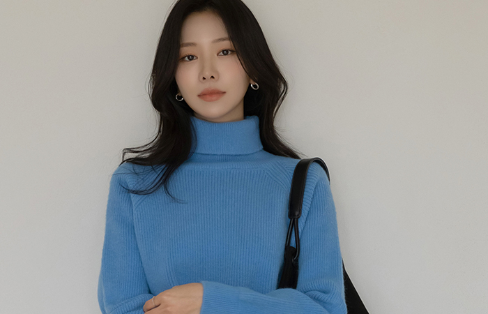 ハイネック ウール 分厚い コール天 ラグラン ニット