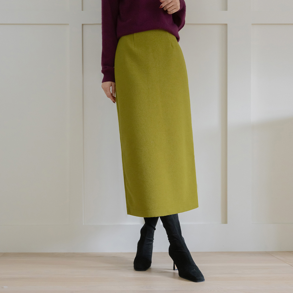 Teddy 後面バンド Hライン スカート