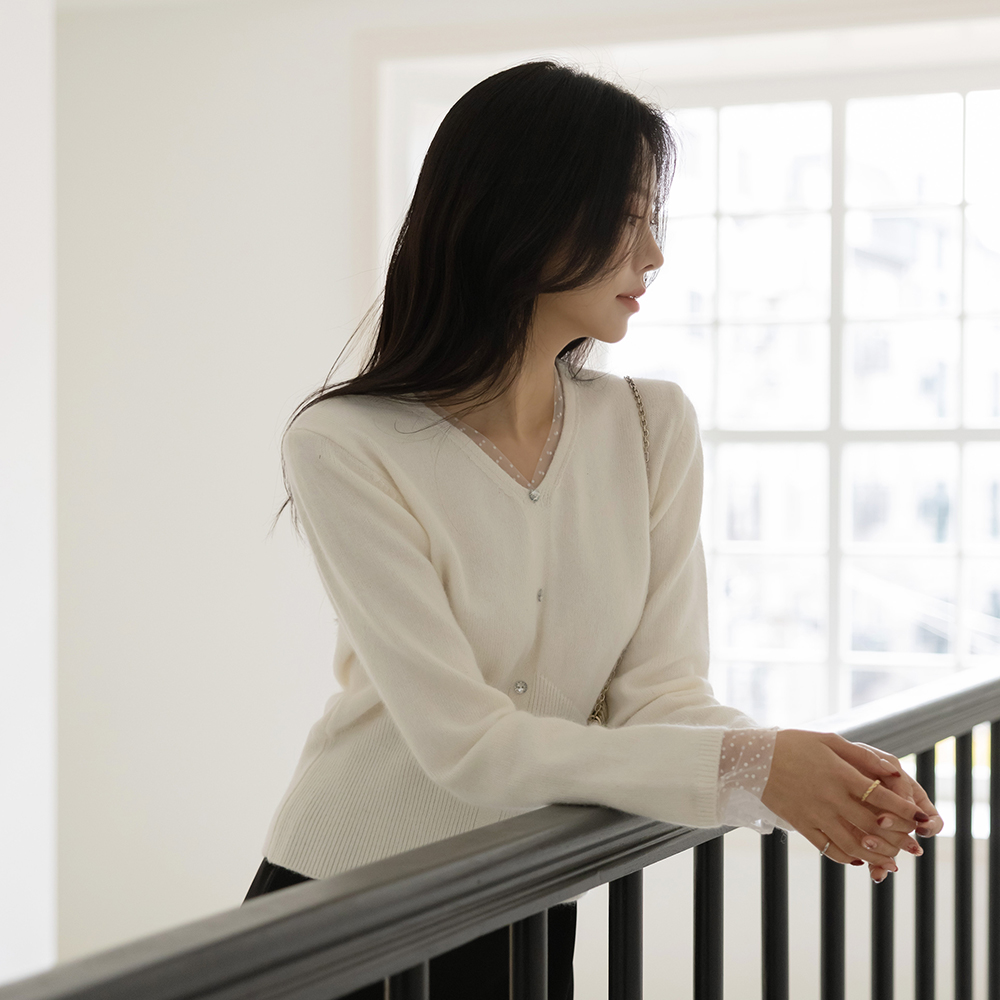 トット レイス 配色 ラクーン&ウール キュービック ニット