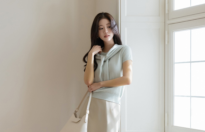 デーリー カシミア&ウール 삼각숄