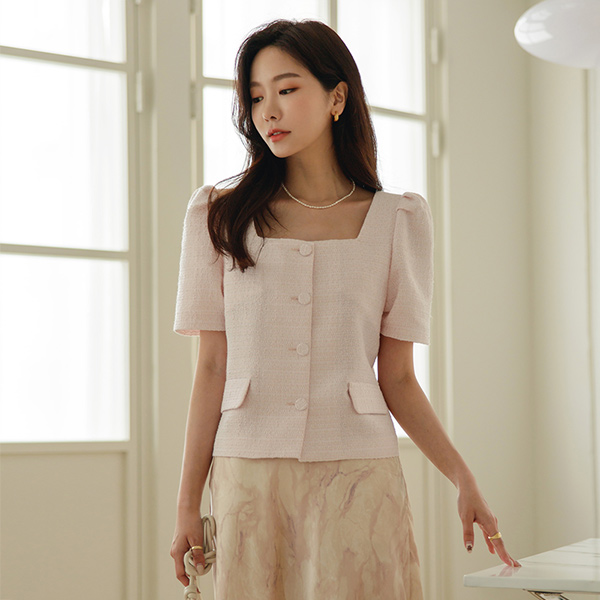 モダン レディー きらっと ツイード ジャケット