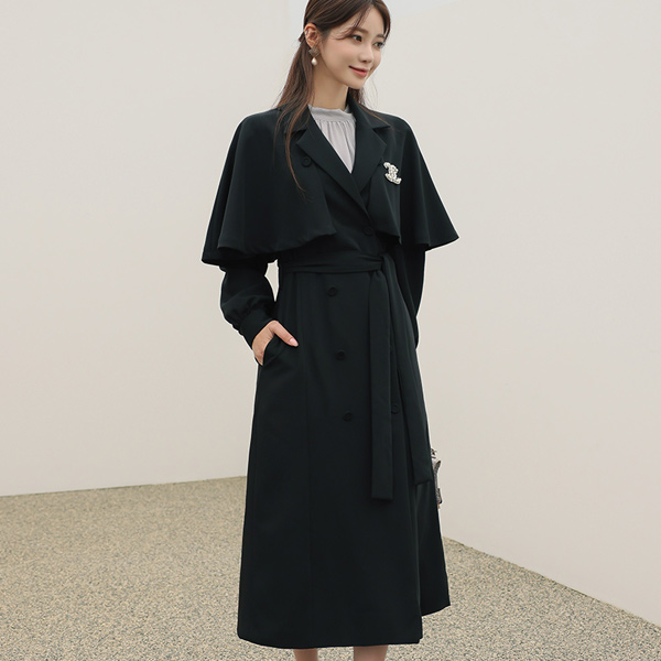 Coco クラシック ケープ ツーウエー トレンチコート