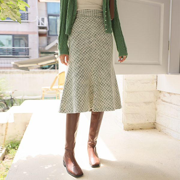 マーメイド ODE ツイード スカート