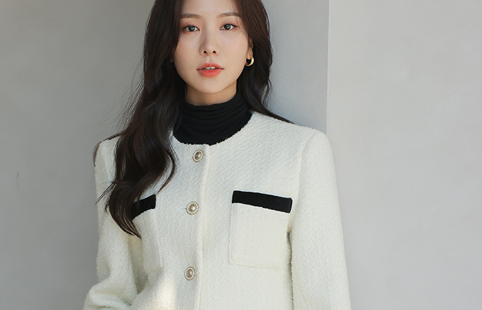 ガブリエル チューリップ 裾上 ポイント ウール ジャケット