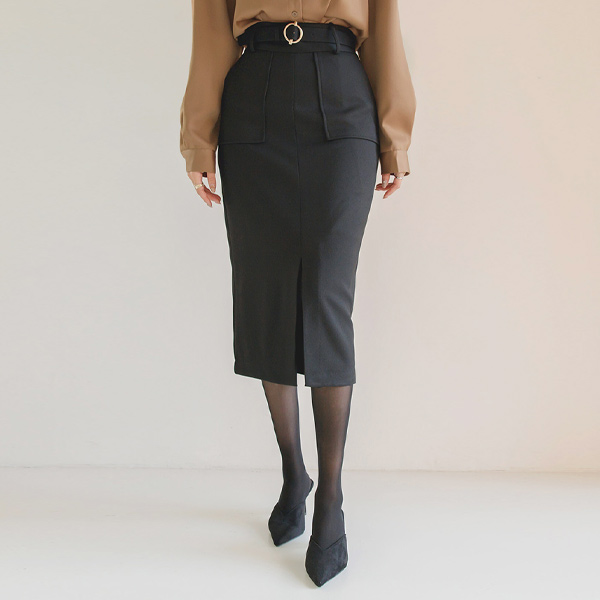 レディー ゴールドリング ベルティード Hライン スカート