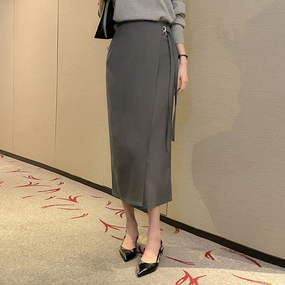 モダン ラップ ベルト Hライン スカート