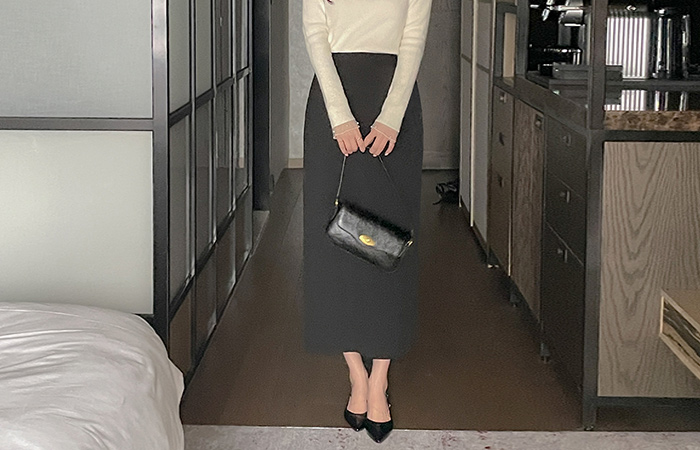 モダン バックパック ポケット Hライン ロング スカート