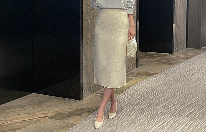 春季 ツイード Hライン スカート