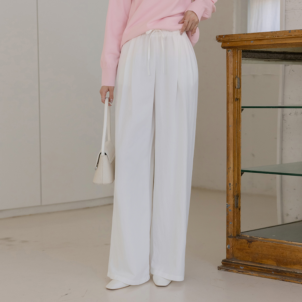 デーリー ストリング バンディング ワイドフィット パンツ