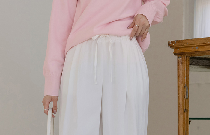 デーリー ストリング バンディング ワイドフィット パンツ