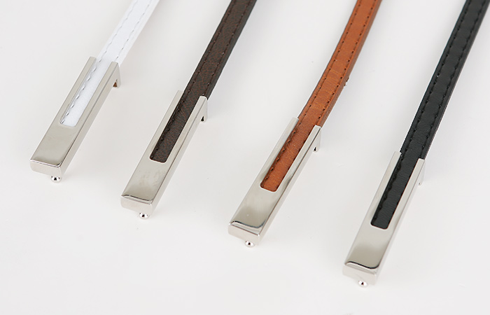 シルバーポイントスリムシンプルベルト