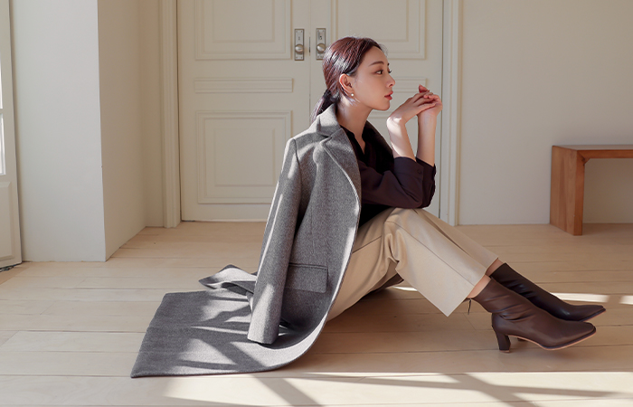 毛織 フォーマル ワイド バンディング スレックス (起毛裏地)