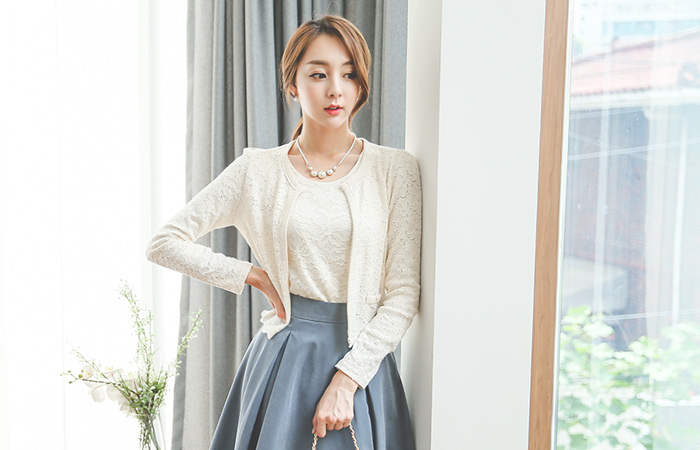 レイス 물결라인 カーディガン ジャケット