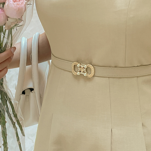 러빈유 ジャケット (セット) フレア ワンピース_ベルト