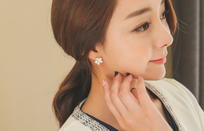 パールフラワー真珠イヤリング